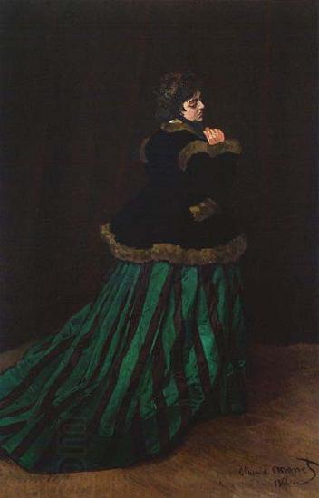 Claude Monet The Woman in the Green Dress,